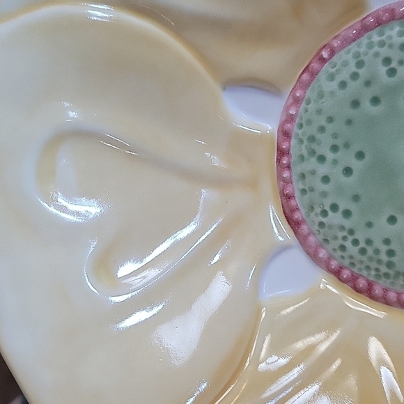 Pfaltzgraff Decorative Ceramic Pastel Yellow Dahlia Spring Salad Serving Bowl - Picture 5 of 6